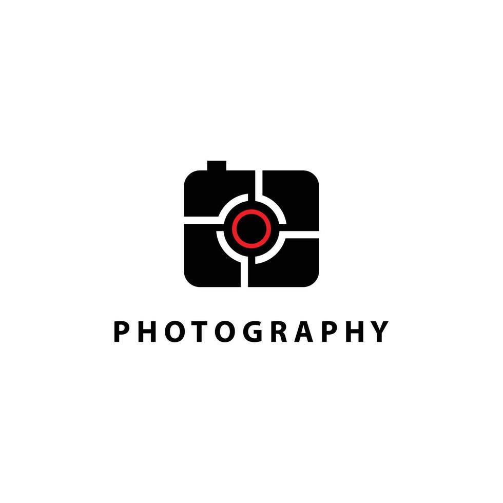 vector de icono de cámara digital adecuado para el diseño del logotipo de fotografía empresarial.