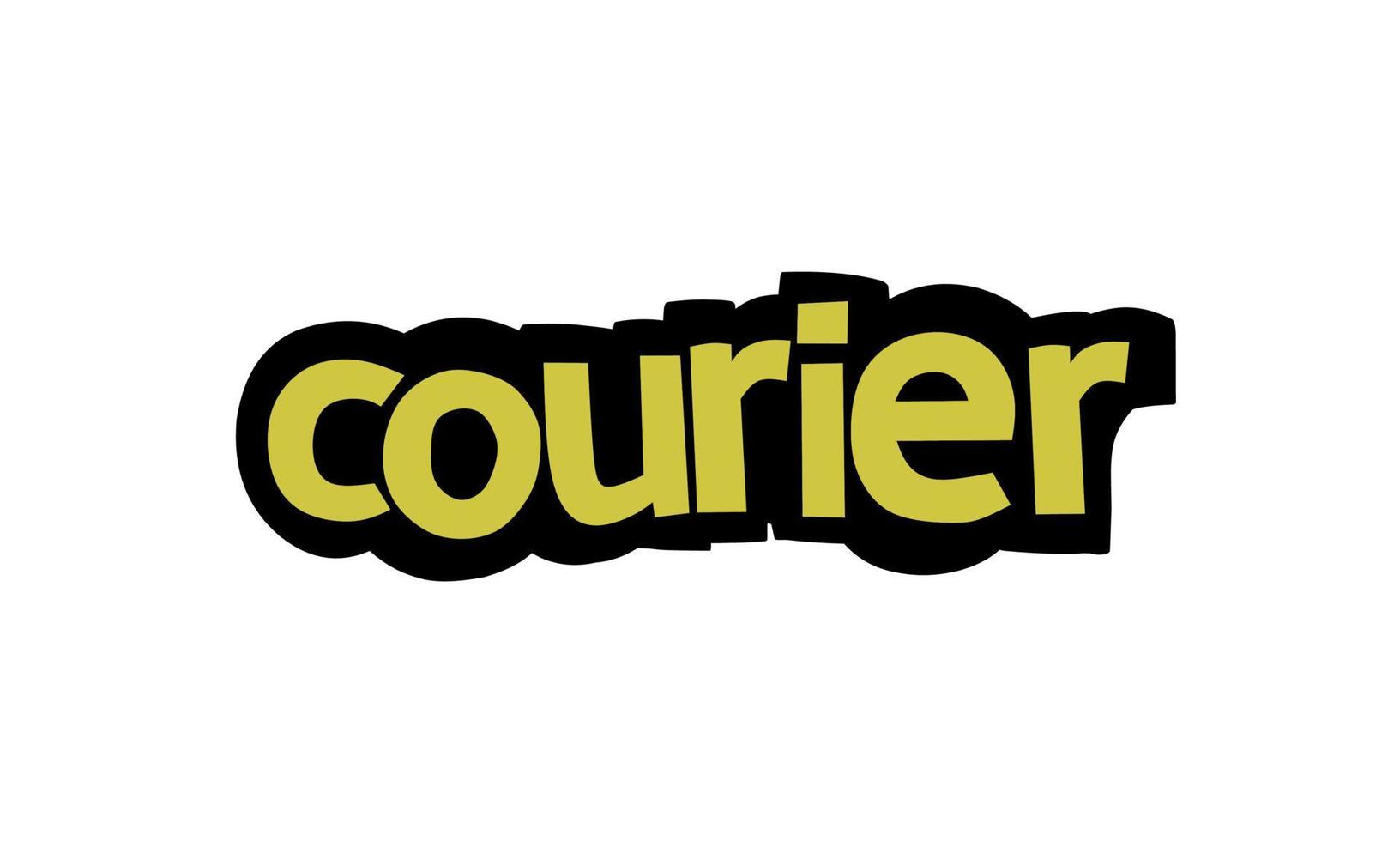 COURIER lettering vector design