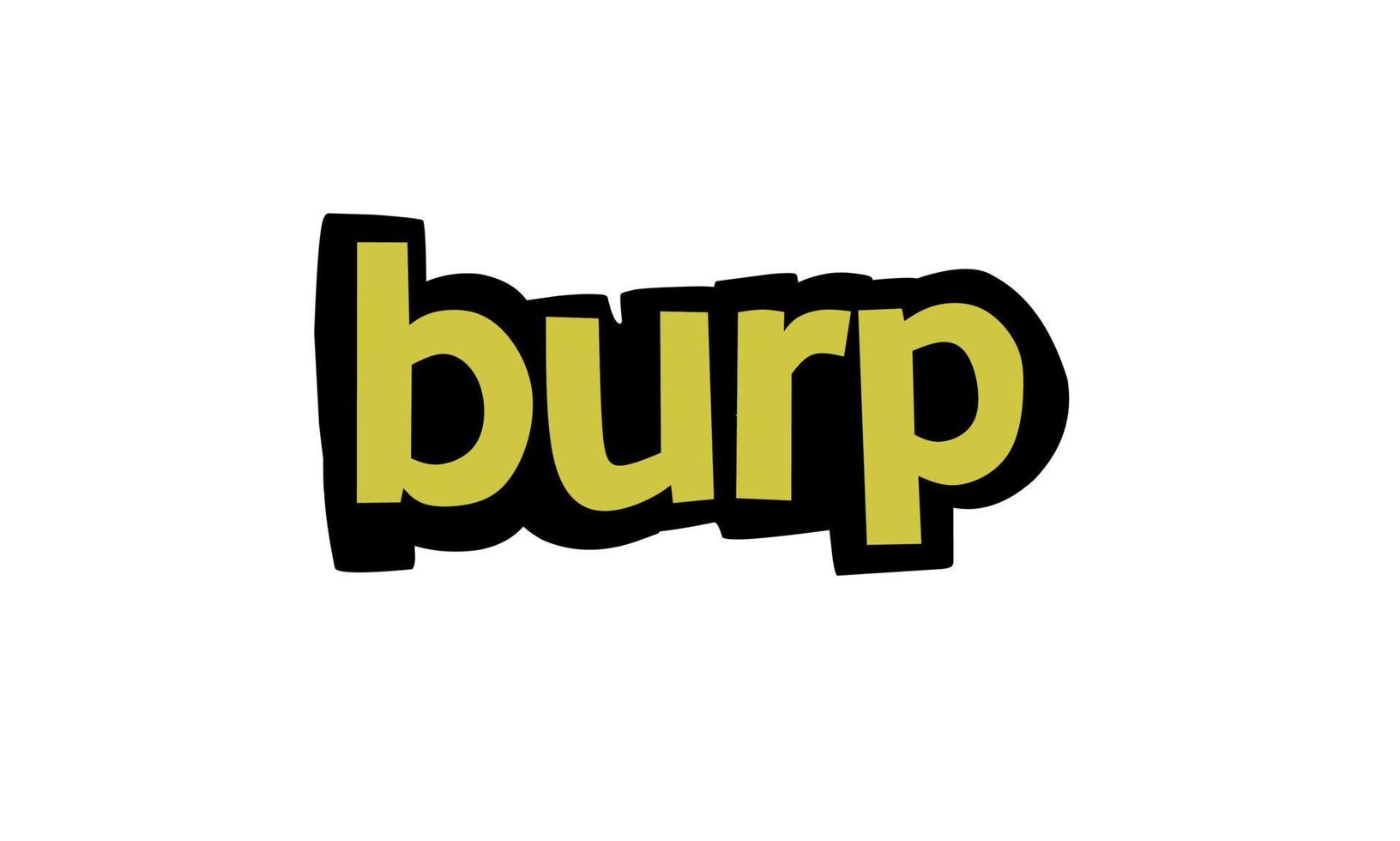 BURP lettering vector design