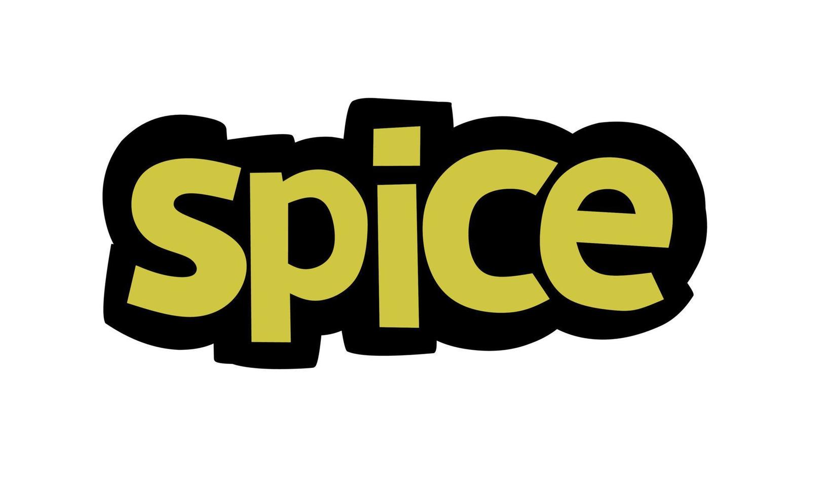 SPICE lettering vector design