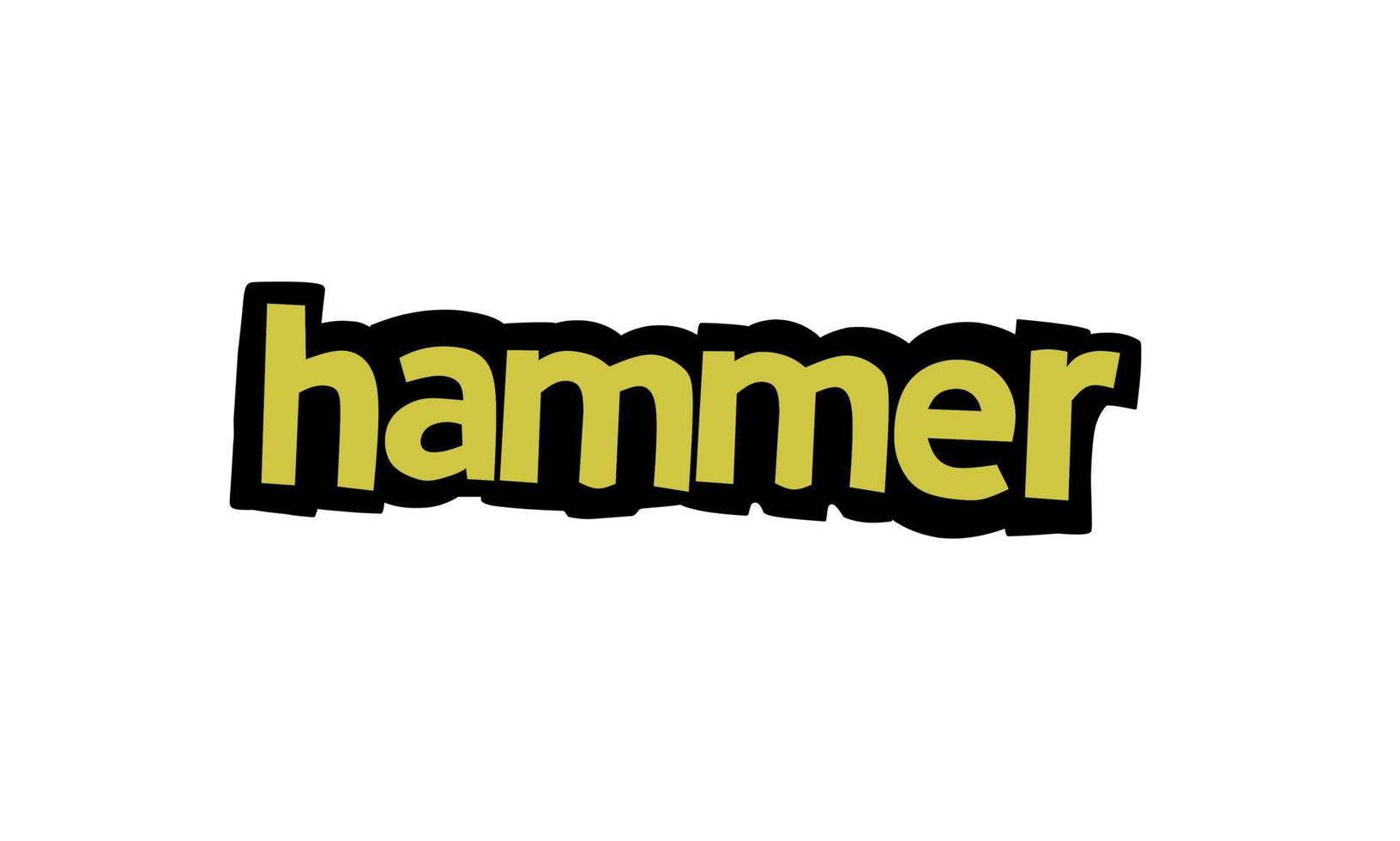 HAMMER lettering vector design