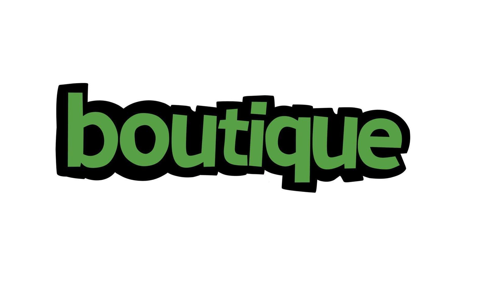 diseño de vector de letras boutique