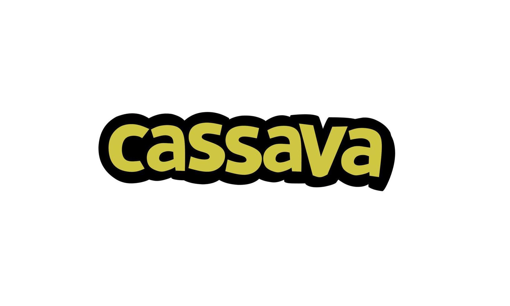 CASSAVA lettering vector design