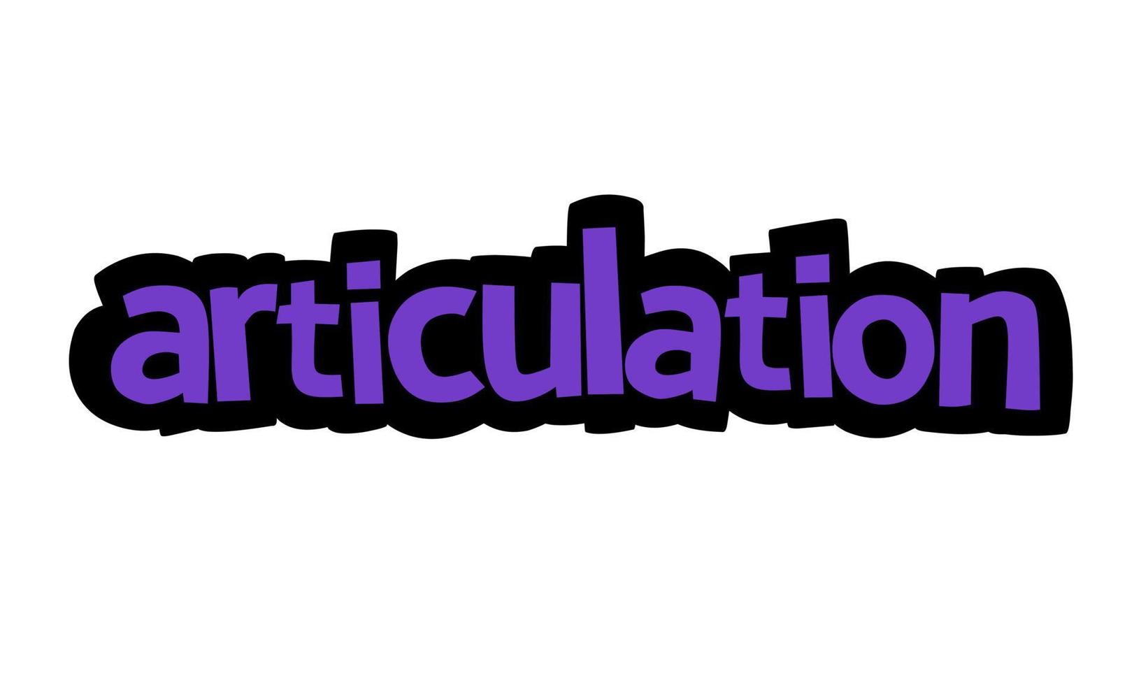 ARTICULATION writing vector design on white background