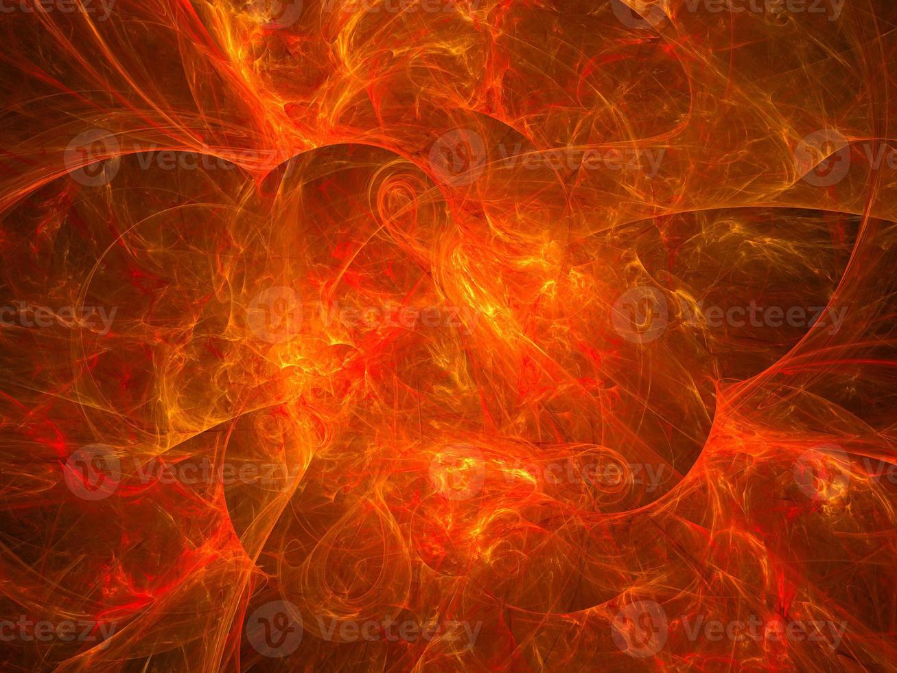fondo de arte fractal abstracto, que sugiere llamas de fuego y olas calientes. generado por computadora fractal ilustración arte pesado chispa fuego tema. foto