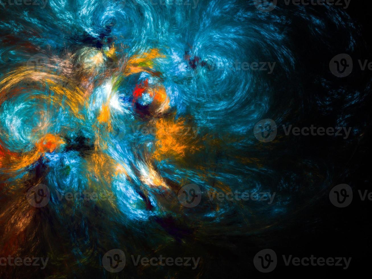 Abstract fractal art background, suggestive of astronomy and nebula. Computer generated fractal illustration art wallpaper photo
