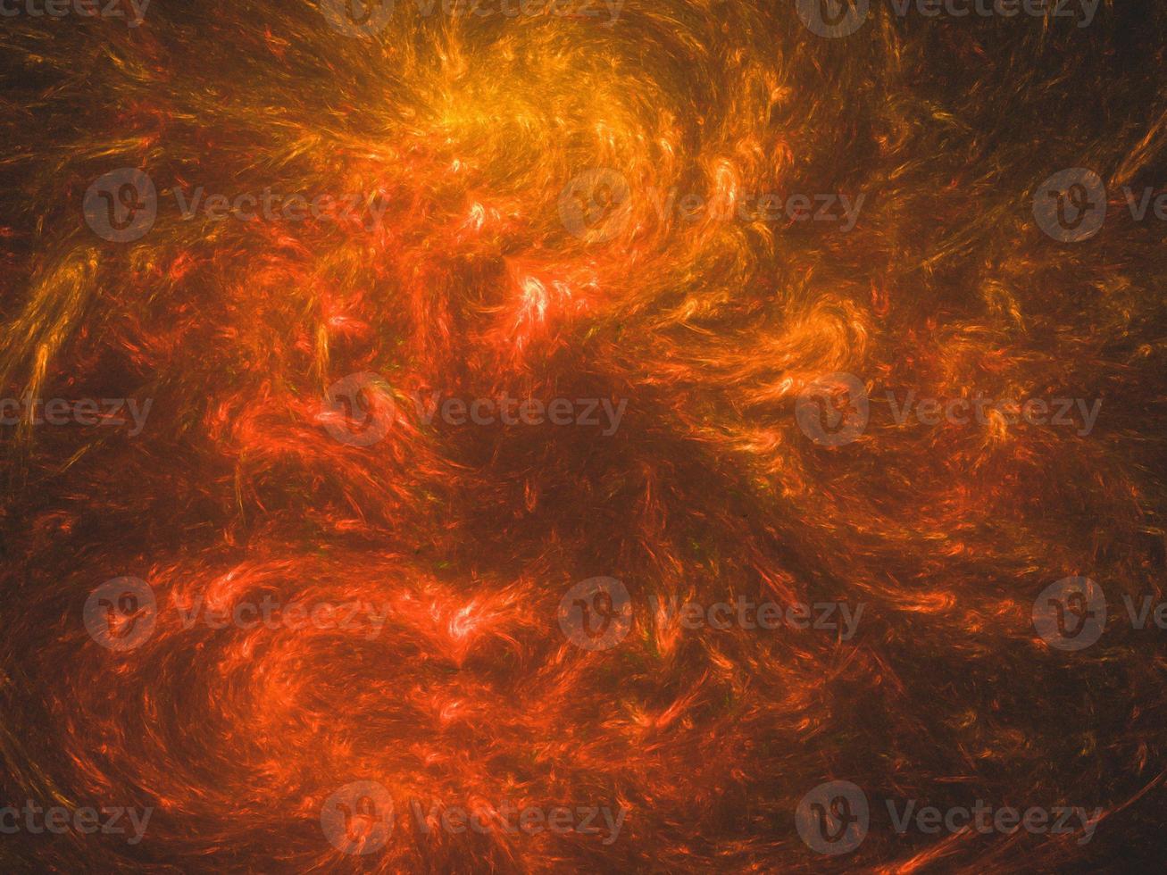 Abstract fractal art background, suggestive of fire flames and hot wave. Computer generated fractal illustration art fire sparkle theme. photo