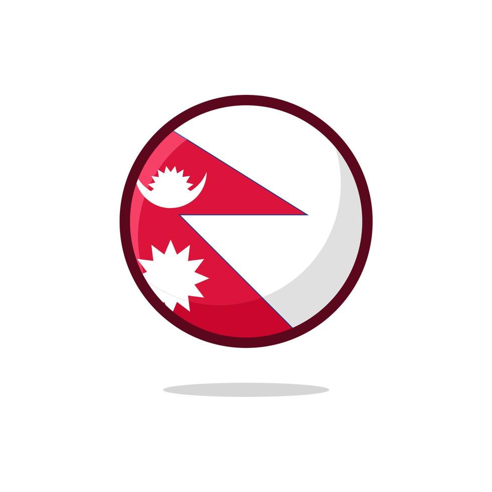 icono de la bandera de nepal vector