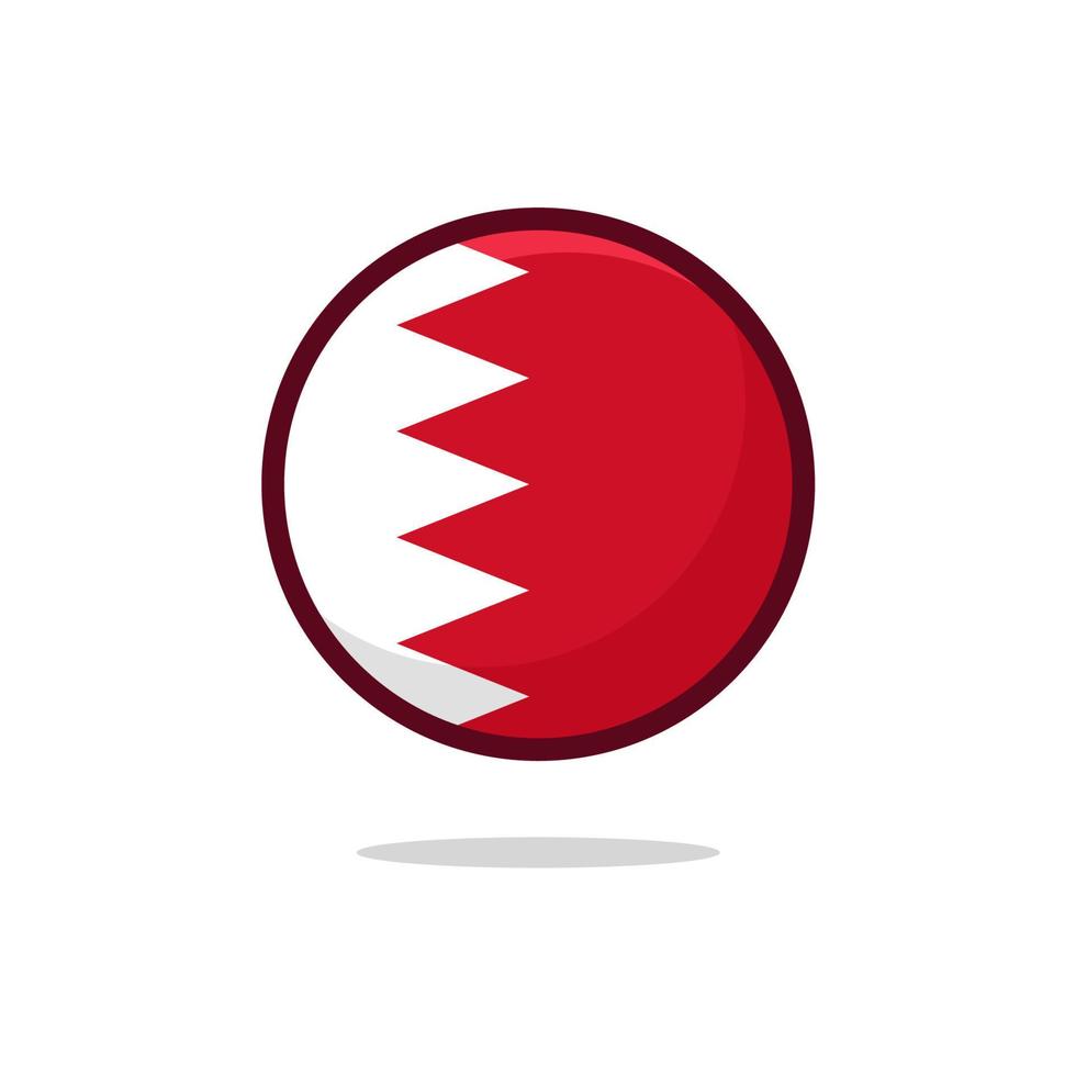 Bahrain Flag Icon vector