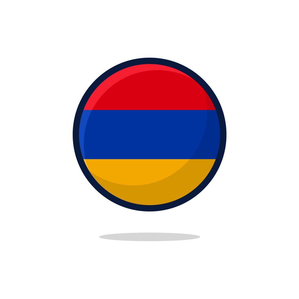 icono de la bandera de armenia vector