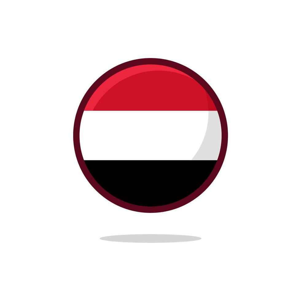 icono de la bandera de yemen vector