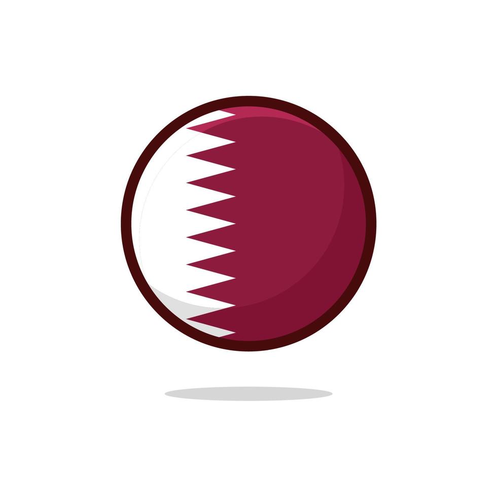 Qatar Flag Icon vector