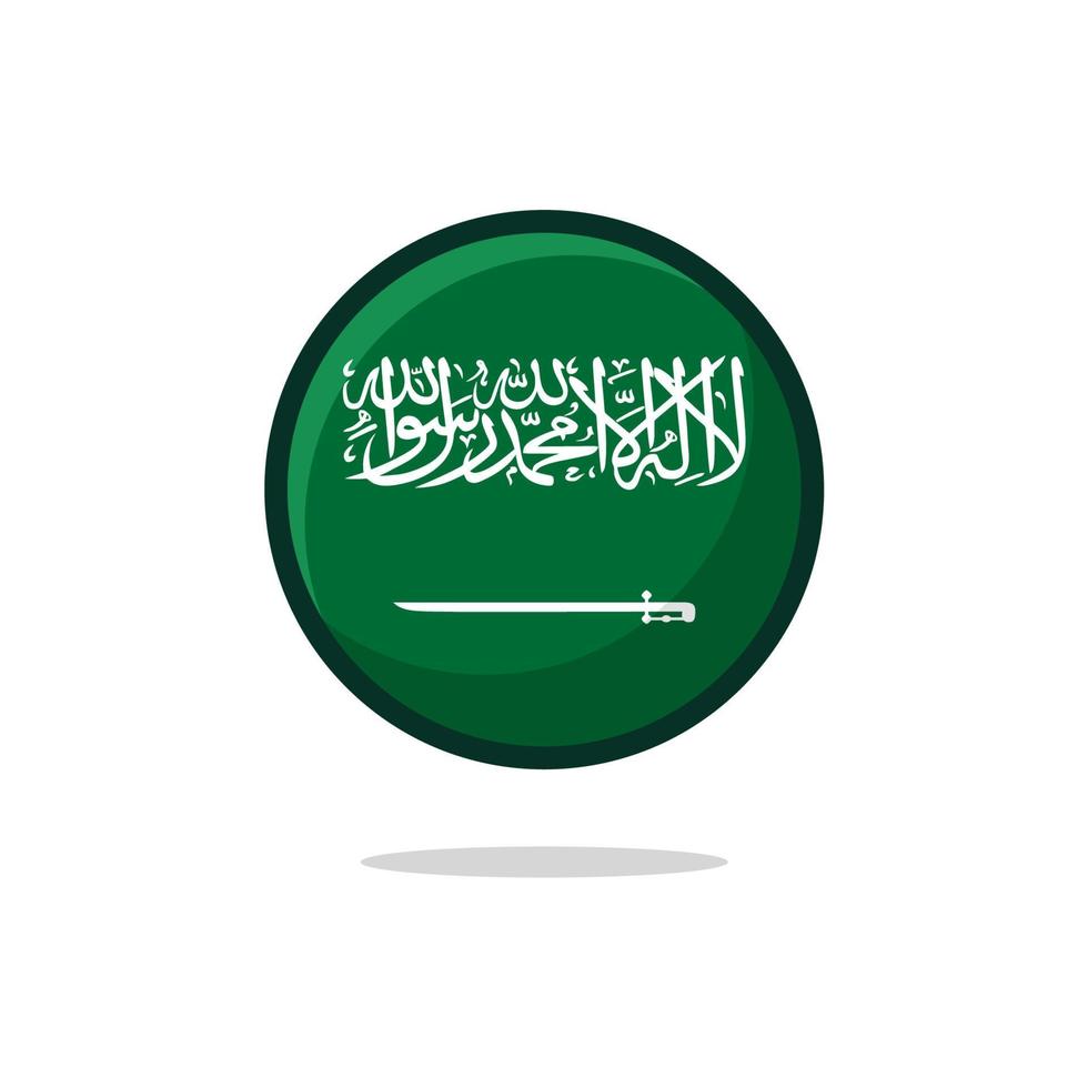 icono de la bandera de arabia saudita vector