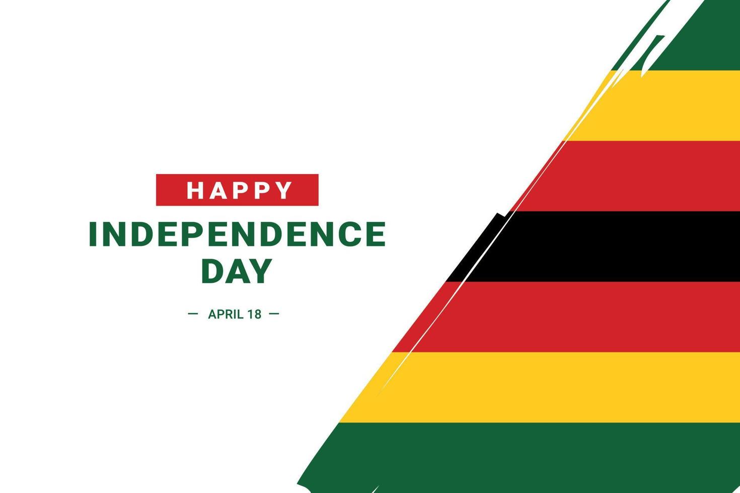 Zimbabwe Independence Day vector
