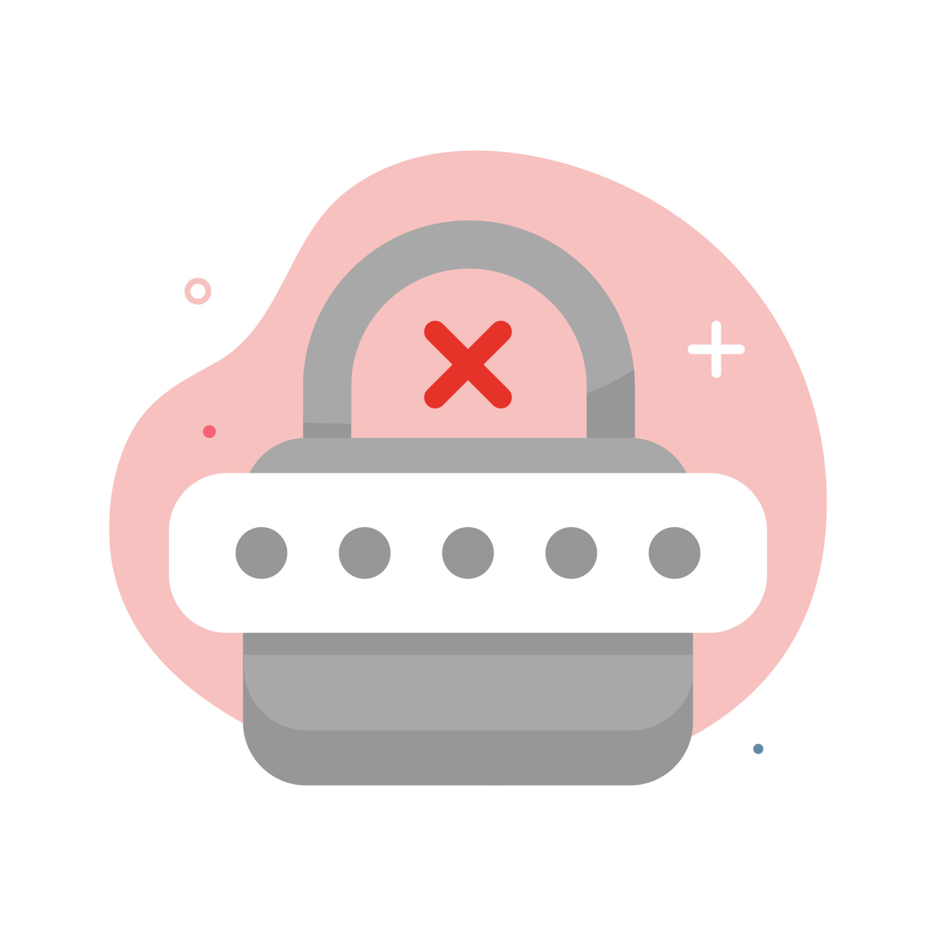 wrong password concept illustration flat design vector eps10. modern