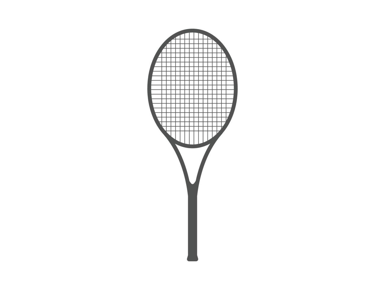 raqueta de tenis aislada, ilustración vectorial vector