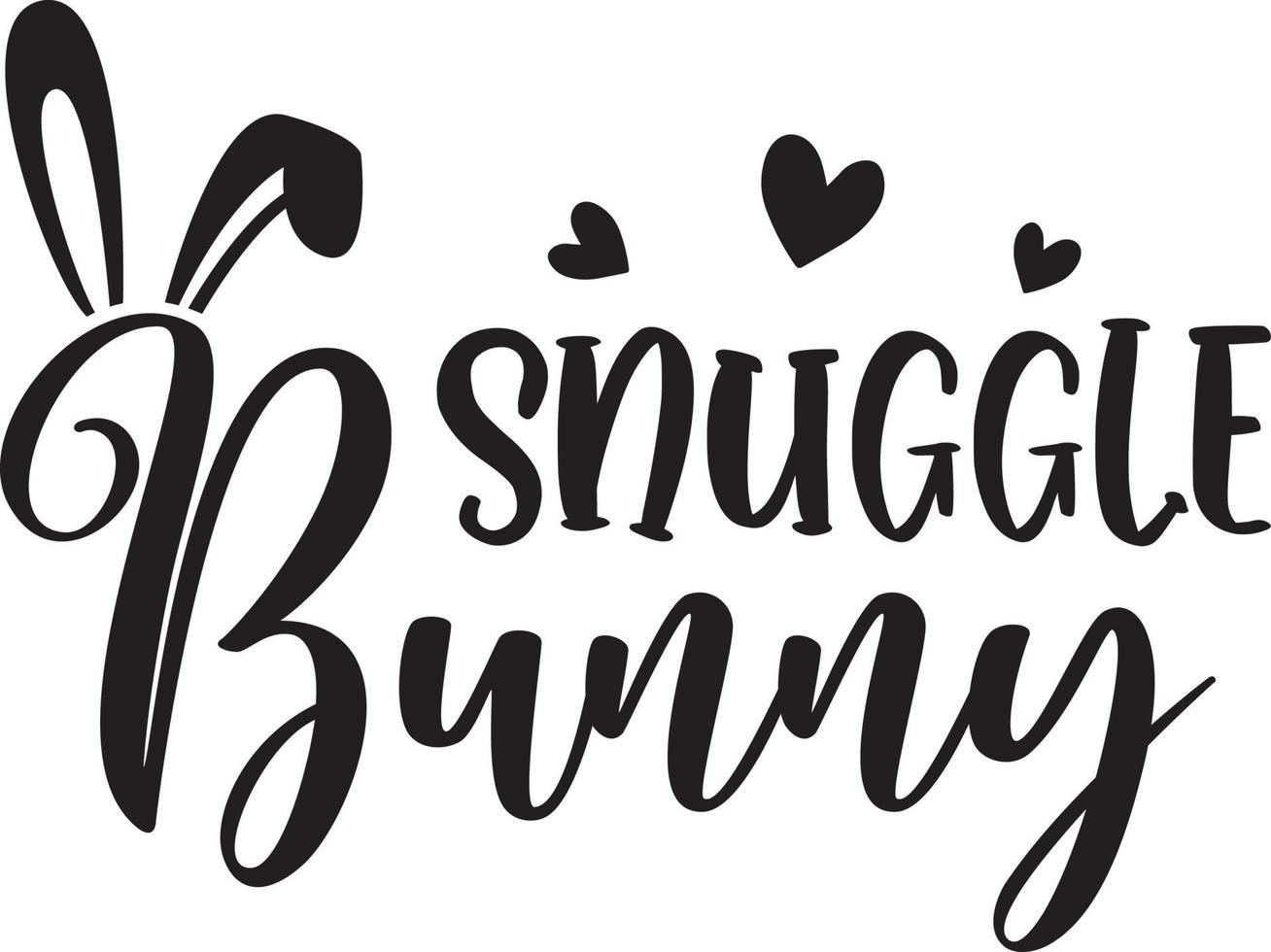 Snuggle Bunny Vector File