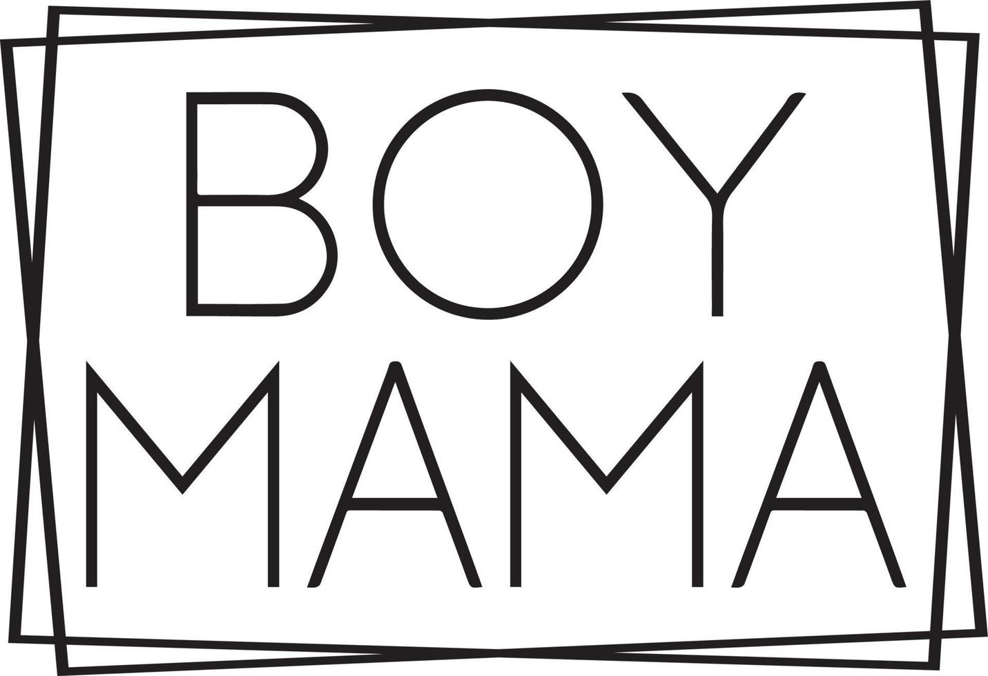 Boy Mama Square File vector