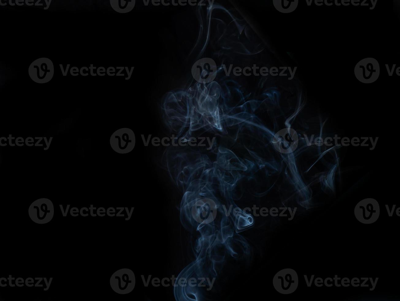 smoke texture on black background photo