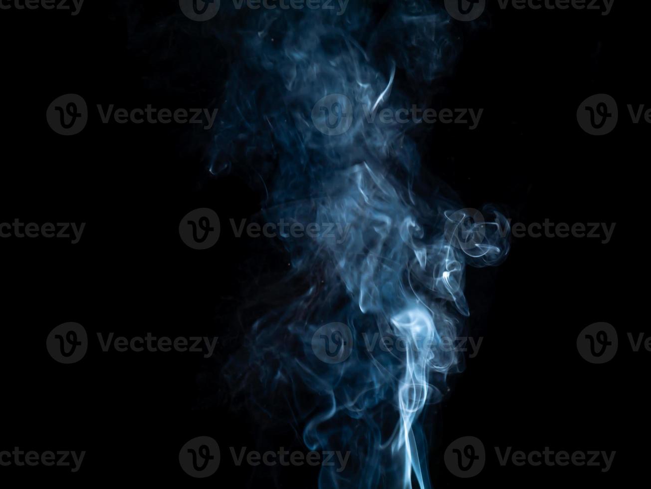 smoke texture on black background photo