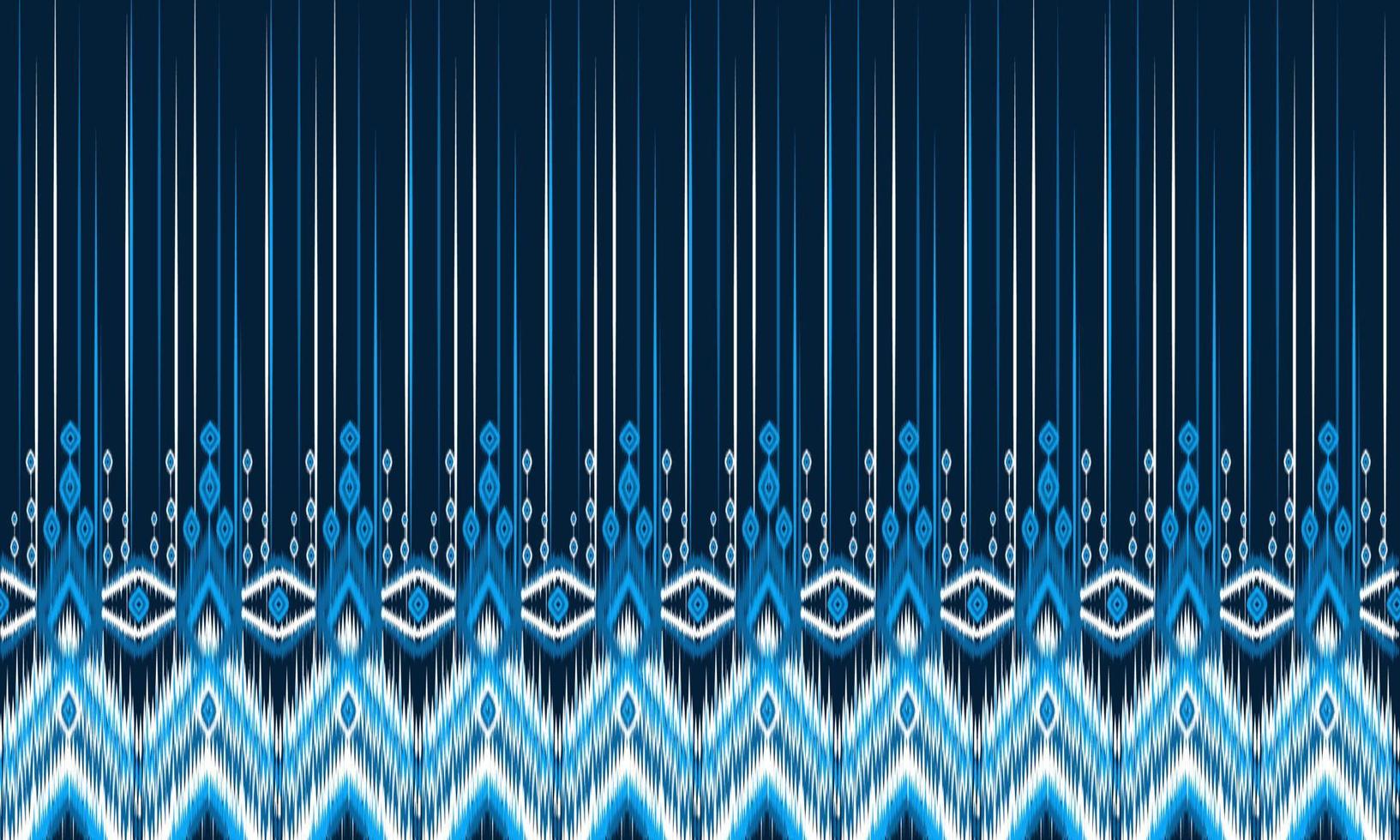 diseño tradicional del patrón de ikat oriental étnico geométrico para el fondo, alfombra, papel tapiz, ropa, envoltura, batik, tela, estilo de bordado de ilustración vectorial. vector