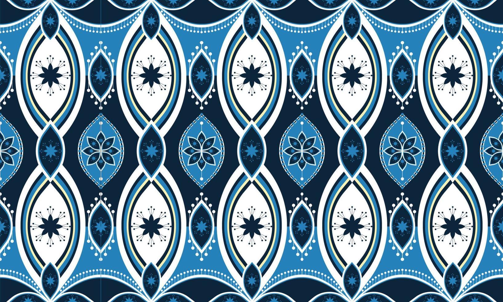 Geometric ethnic oriental ikat pattern traditional Design for background,carpet,wallpaper,clothing,wrapping,Batik,fabric,Vector illustration.embroidery style. vector