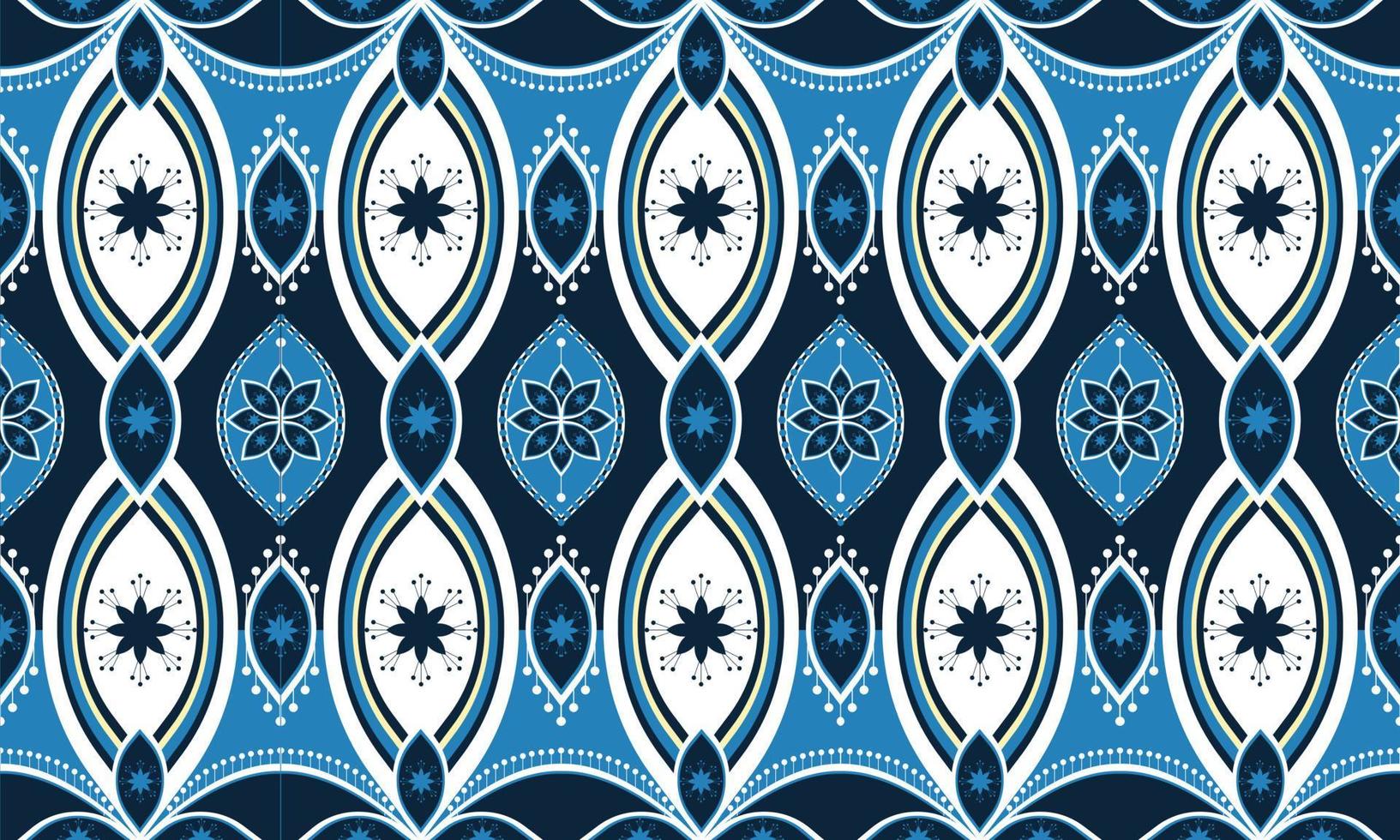 diseño tradicional del patrón de ikat oriental étnico geométrico para el fondo, alfombra, papel tapiz, ropa, envoltura, batik, tela, estilo de bordado de ilustración vectorial. vector