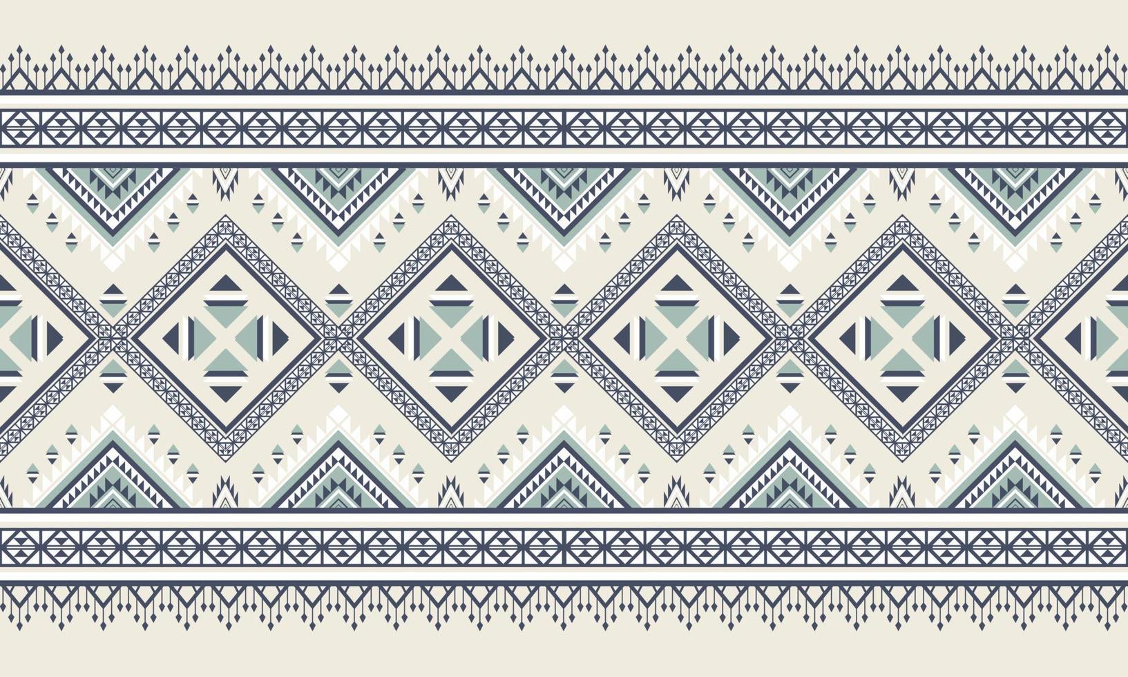 diseño tradicional del patrón de ikat oriental étnico geométrico para el fondo, alfombra, papel tapiz, ropa, envoltura, batik, tela, estilo de bordado de ilustración vectorial. vector