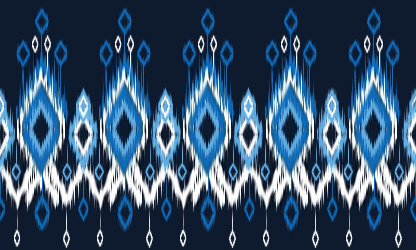 diseño tradicional del patrón de ikat oriental étnico geométrico para el fondo, alfombra, papel tapiz, ropa, envoltura, batik, tela, estilo de bordado de ilustración vectorial. vector