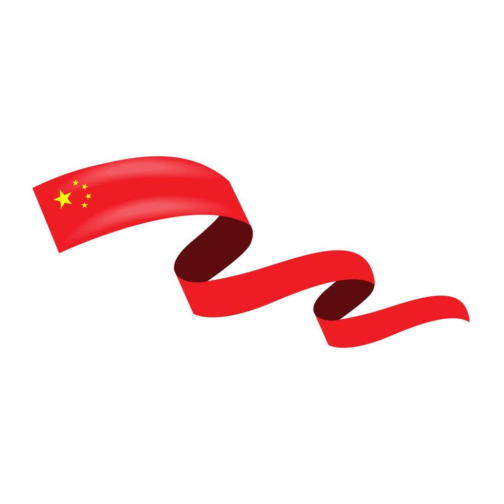 bandera de la república popular de china vector