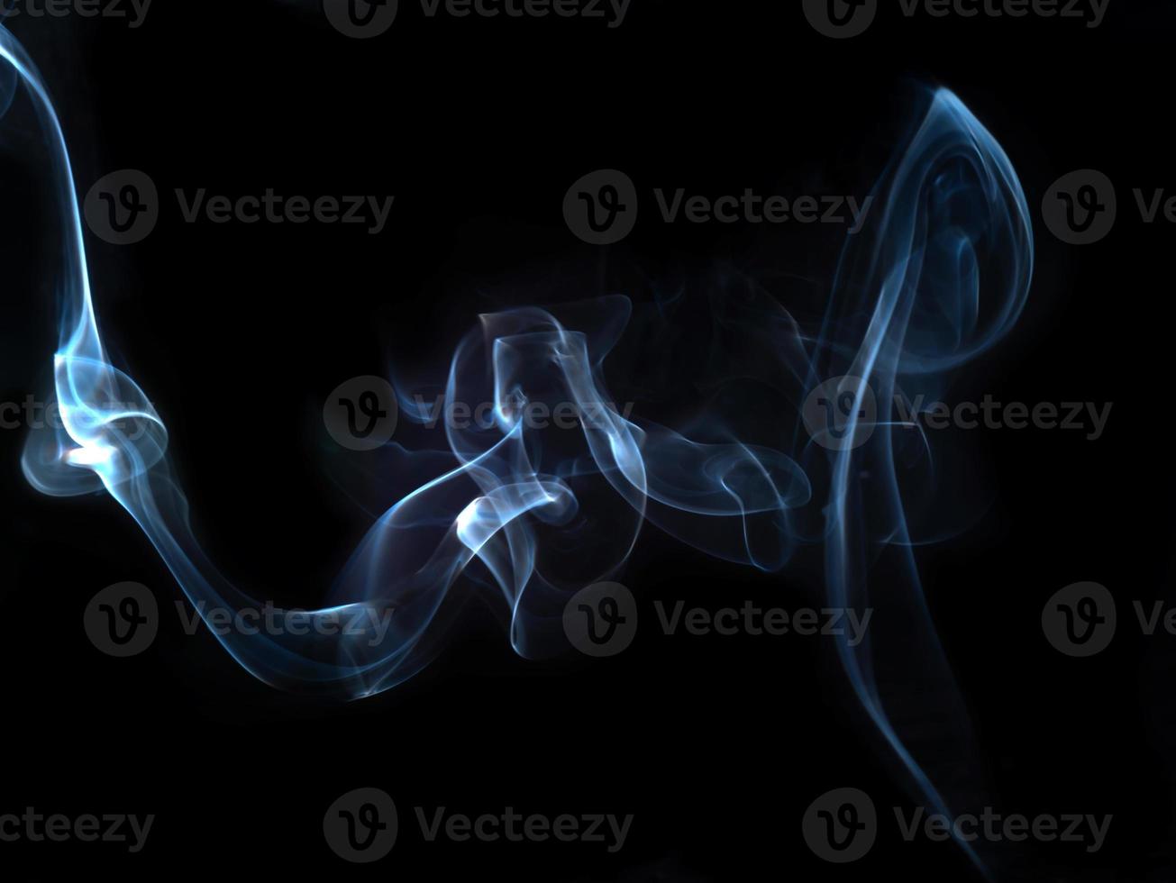 smoke texture on black background photo