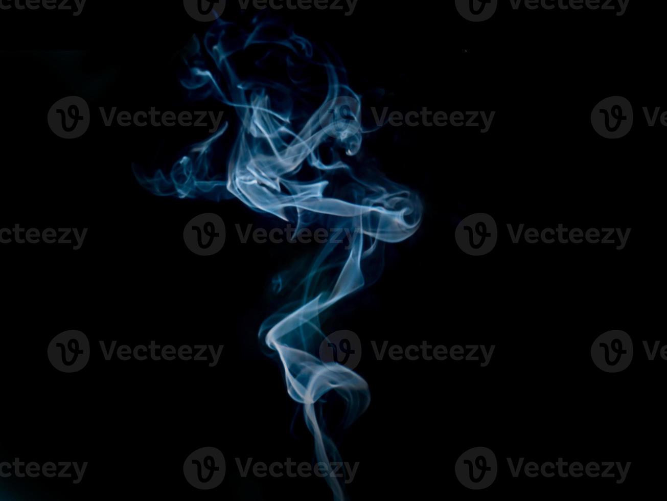 smoke texture on black background photo