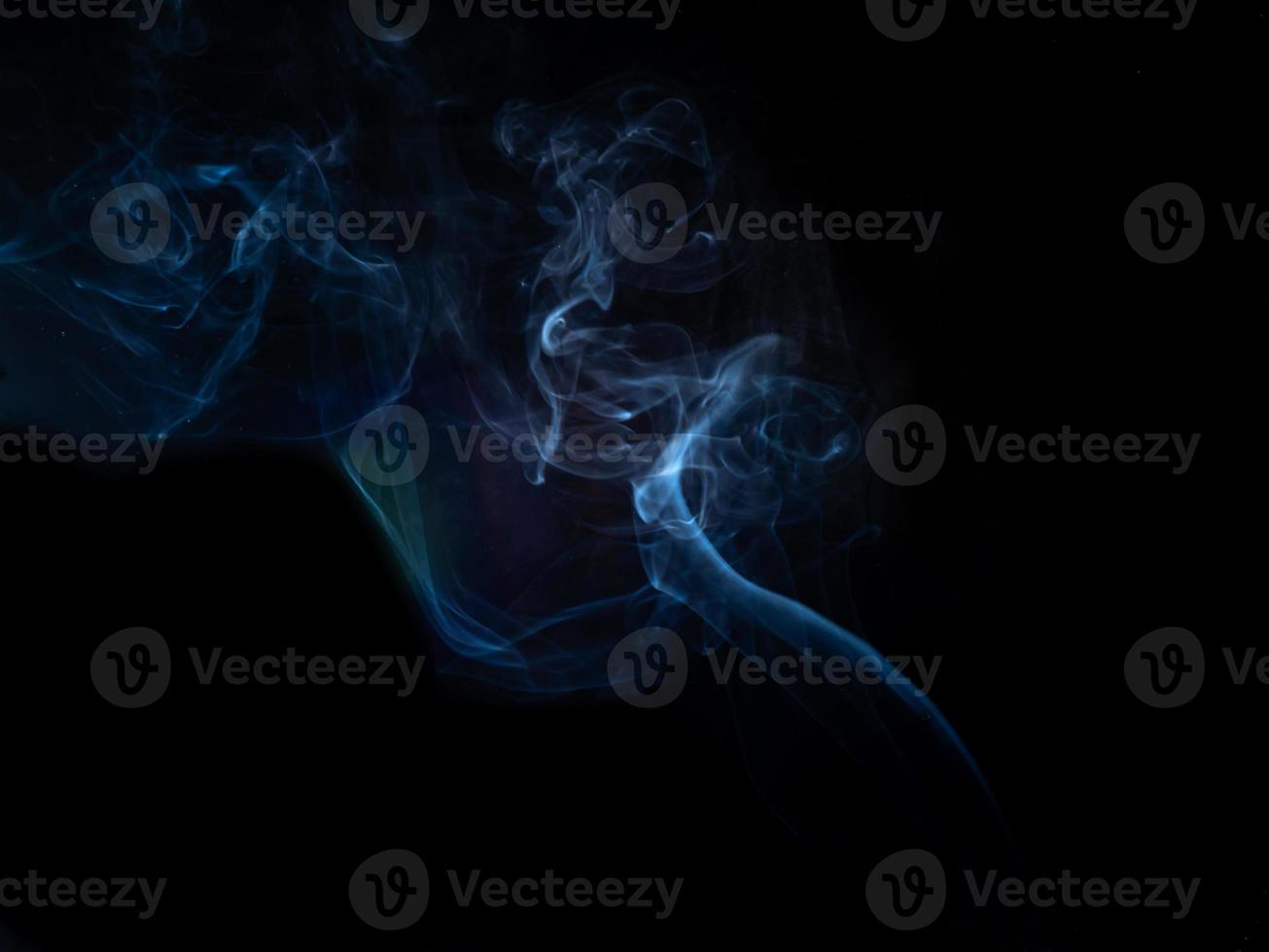 smoke texture on black background. photo