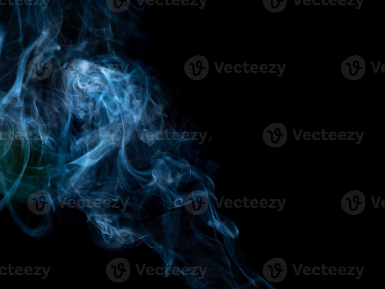 smoke texture on black background. photo