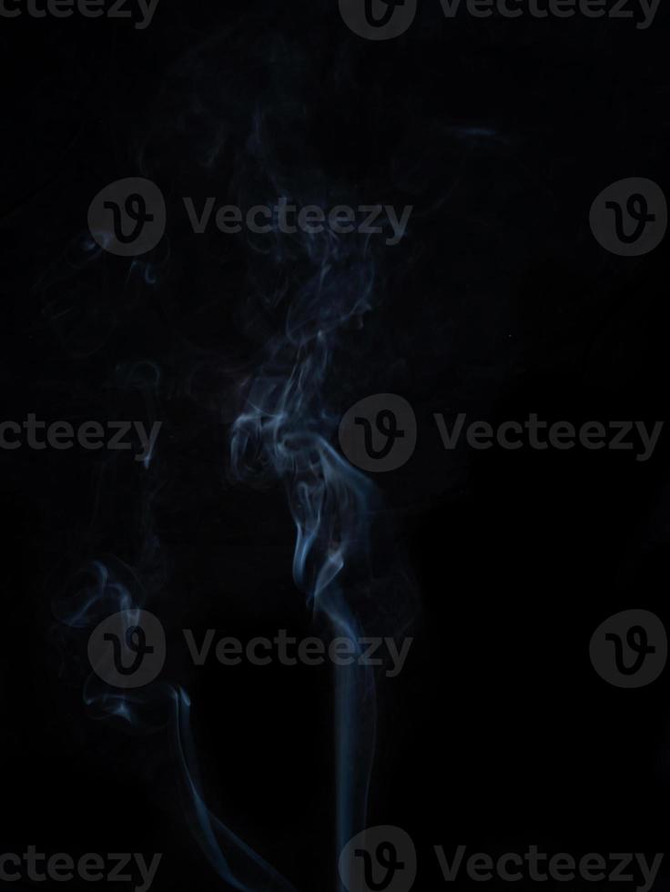 smoke texture on black background. photo