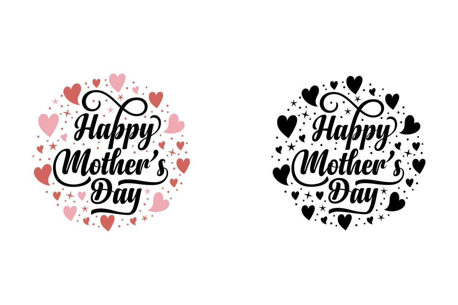 happy mothers day creative t shirt design vector template