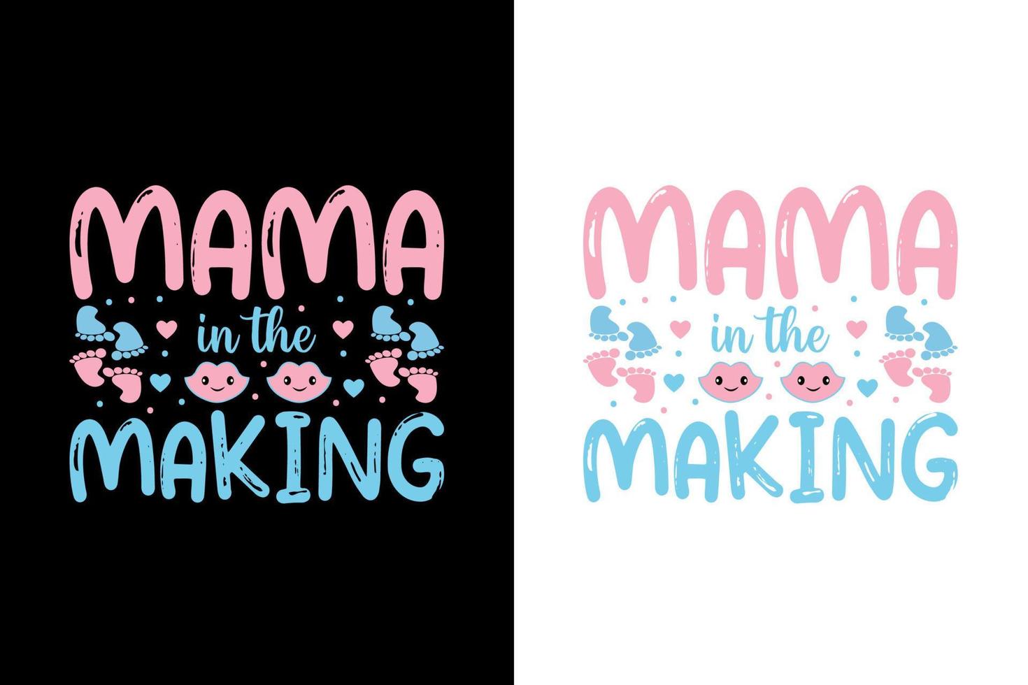 mama in the making pregnancy t shirt design vector