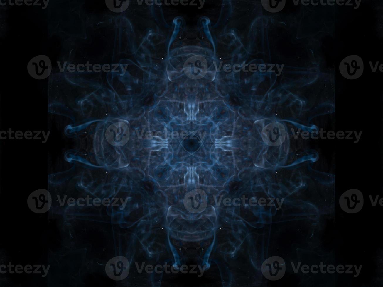 smoke texture on black background. photo
