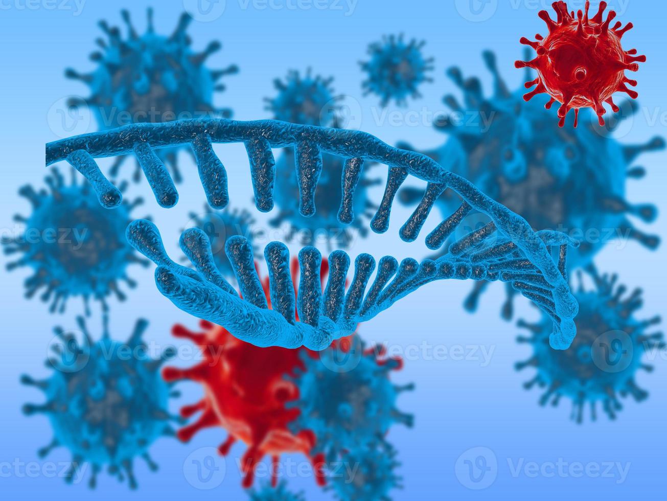 coronavirus de la gripe sobre el concepto de fondo de la tierra de búsqueda de cura y propagación de enfermedades. imagen 3d foto