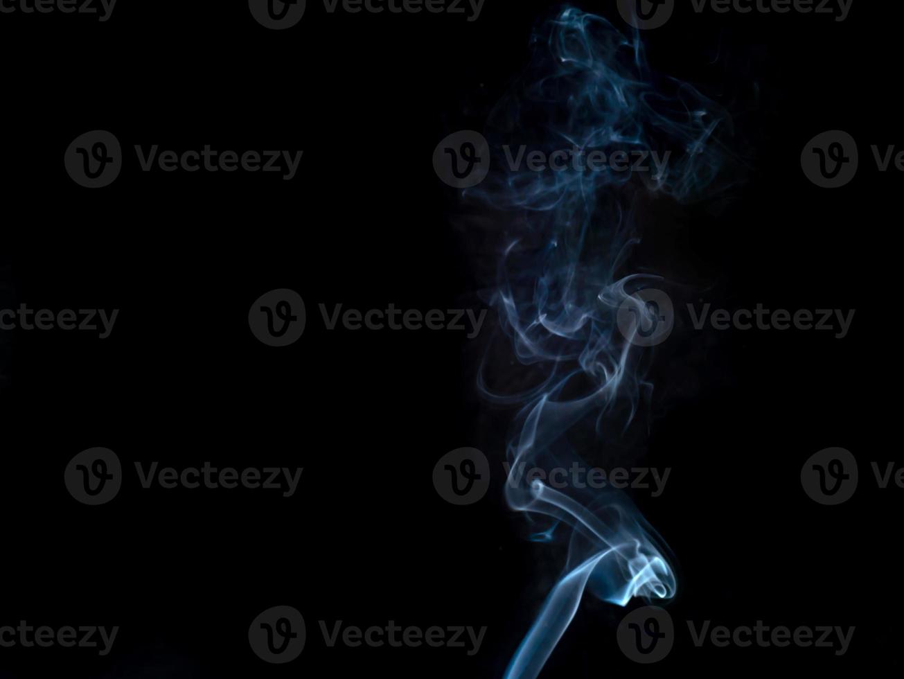 smoke texture on black background photo