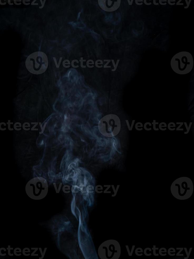 smoke texture on black background. photo