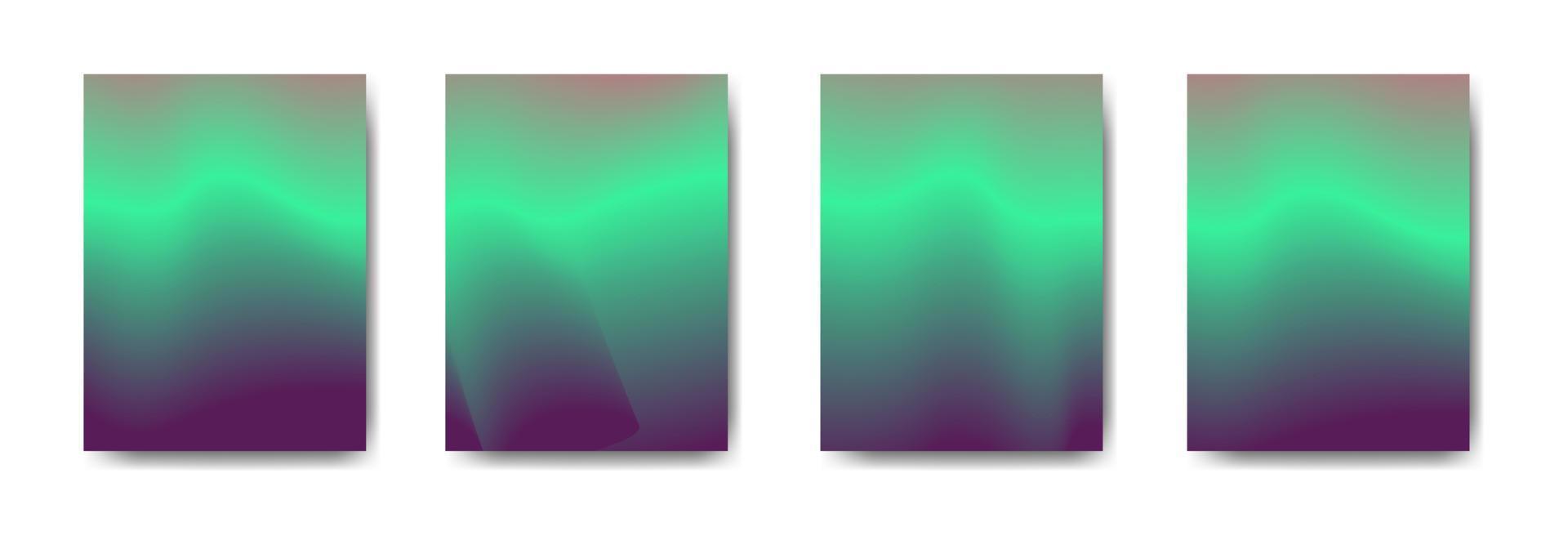 collection of colorful gradient background cover flyers are used for backgrounds, posters, banners, vector