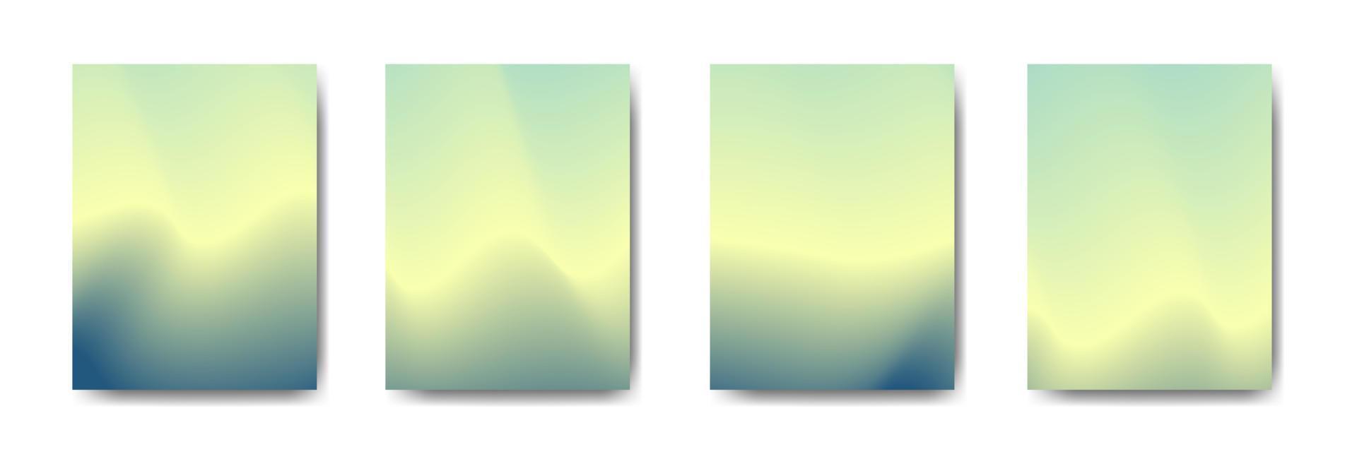 collection of colorful gradient background cover flyers are used for backgrounds, posters, banners, vector