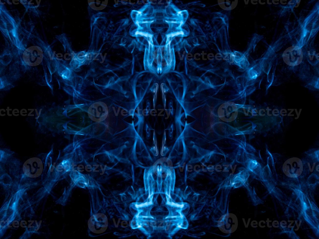 smoke texture on black background photo