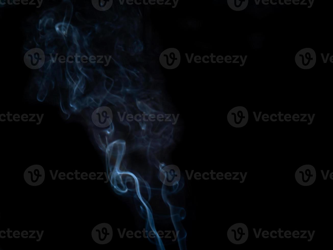 smoke texture on black background photo