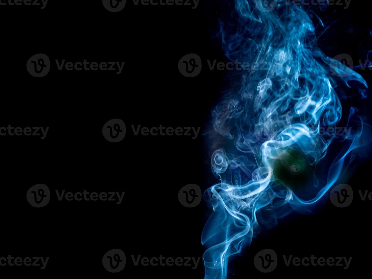 smoke texture on black background. photo