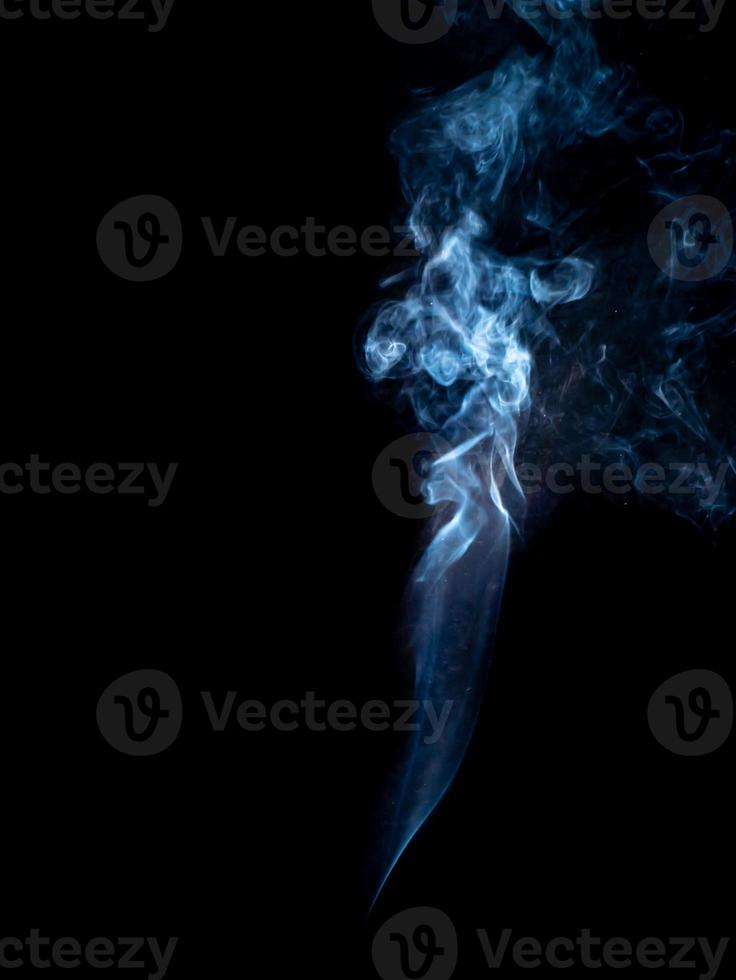 smoke texture on black background. photo