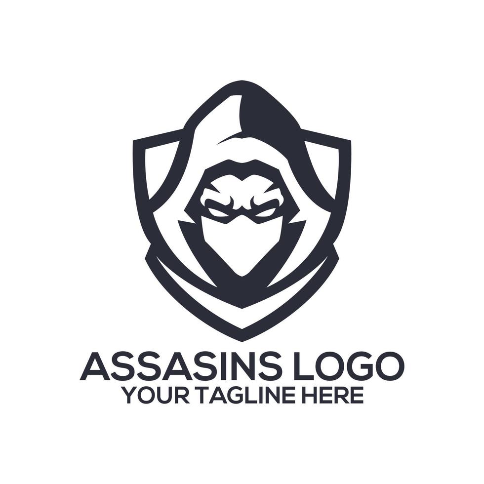 Assassins Mascot Logo Templates vector