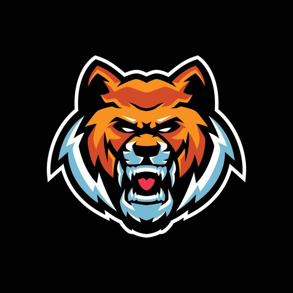 plantillas de logotipo de mascota de tigre vector