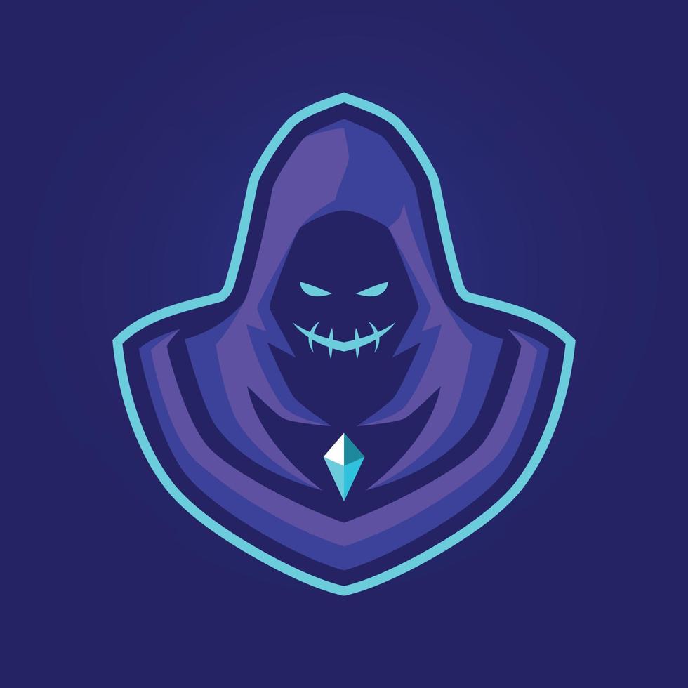 plantillas de logotipo de mascota fantasma vector